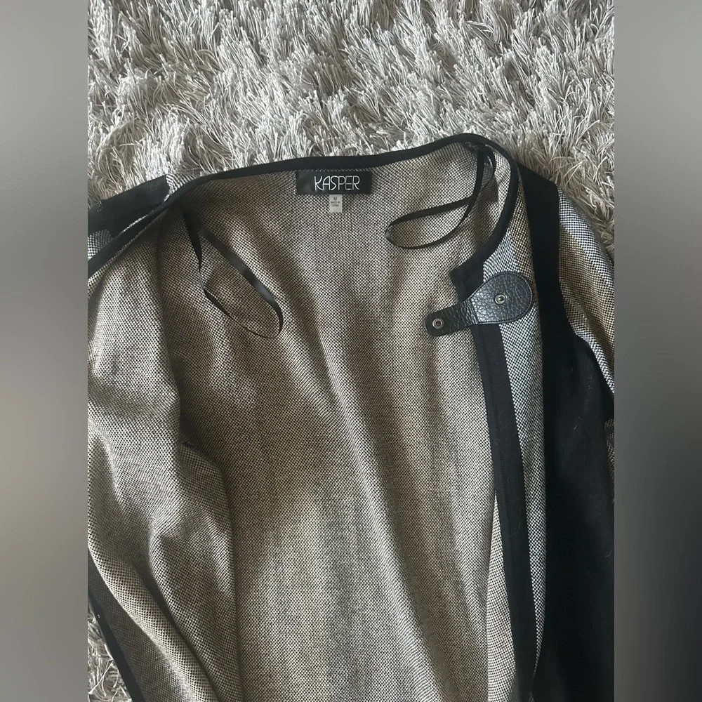 Plaid Open Front Cardigan - Picture 4 of 7